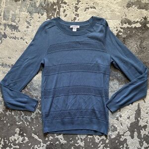❤️$7 Athleta Blue Knit Sweater Top